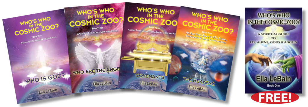 The five books of Who’s Who in the Cosmic Zoo